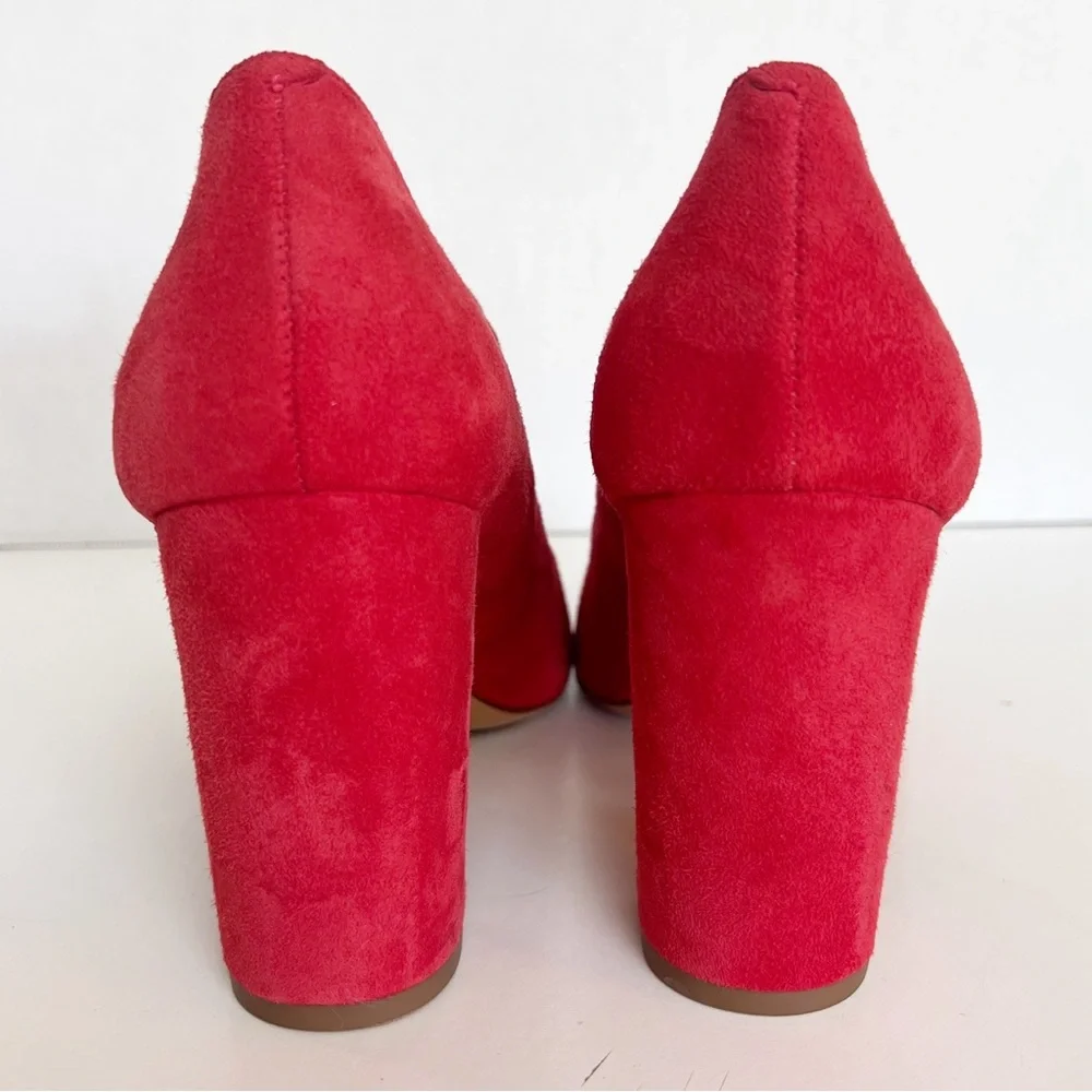 ✖️SOLD✖️•KATE SPADE• Engine Red Marlene Suede Mary Jane Pumps Size 11B - Picture 9 of 15